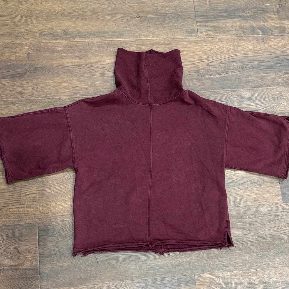 Free People Burgundy Sweatshirt
